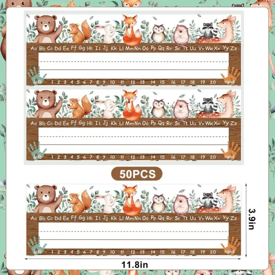 50PCS Woodland Friends Nameplate {2}