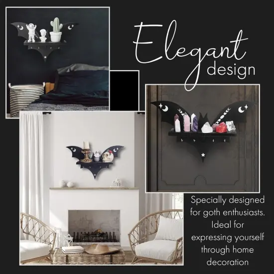 Bat Shelf - Halloween Wall Decor {5}