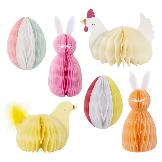 EASTER HONEYCOMB DECORATIONS {1}