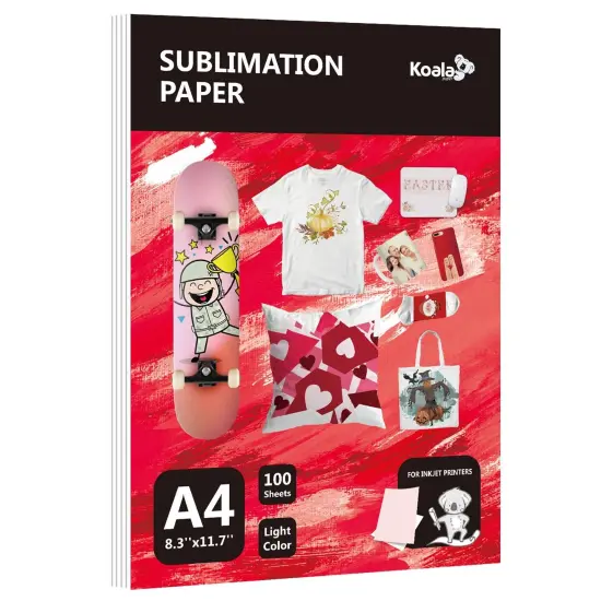 Koala Sublimation Paper A4 8.3x11.7" 100 Sheets for Heat Transfer Printing {1}
