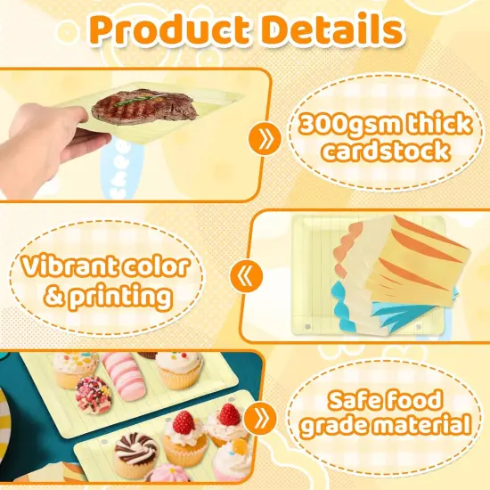 50Pcs Back to School Notebook Plates with Pencil & Napkins {3}