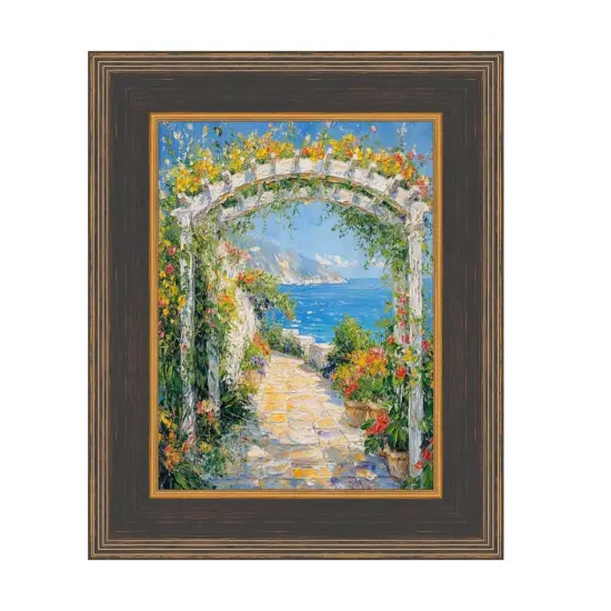 Wide Black Antique Gold Picture Frame 36x48 frame {4}