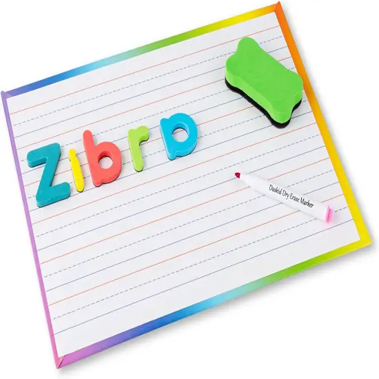 Magnetic Letters for Classroom Alphabet Letters Kit with Double Side - White {2}