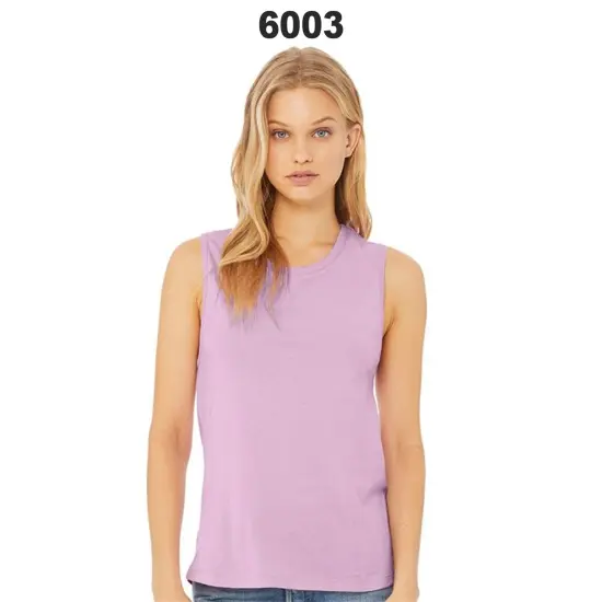 BELLA + CANVAS&reg; Women's Jersey Muscle Tank - 6003 Heather deep teal {3}