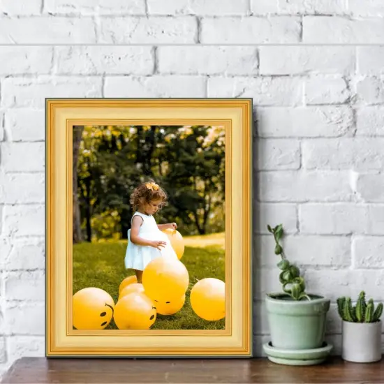 Traditional 8x17 Gold Picture frame Plein Air Frame {1}