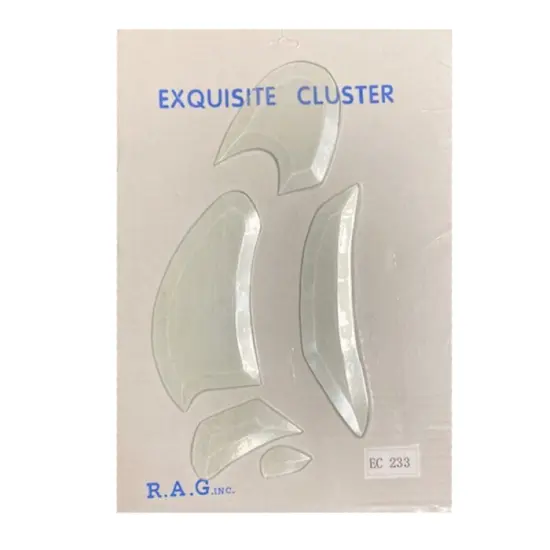 11-1/2" x 5" Exquisite Clear Glass Fireman Helmet Bevel Cluster EC233 {3}