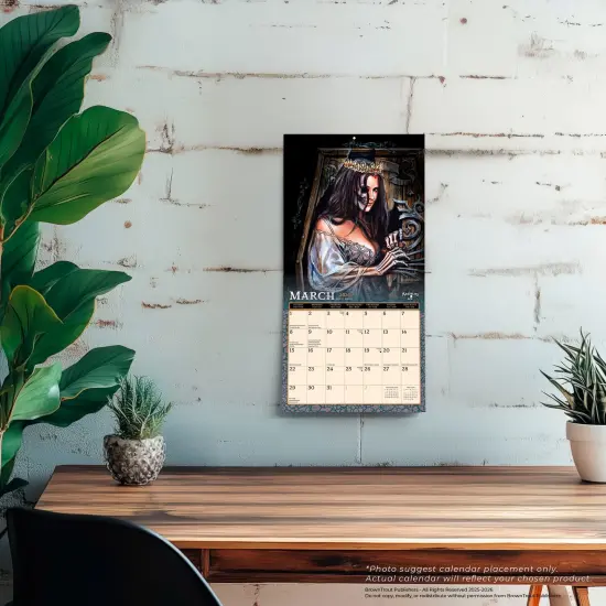 Witches Alchemy OFFICIAL | 2026 7 x 14 Inch (Hanging) Monthly Mini Wall Calendar {5}