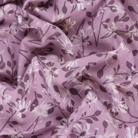 Mook Fabrics Aster Flannel Fabric [108 in. Wide] - By The Yard Elderberry {2}