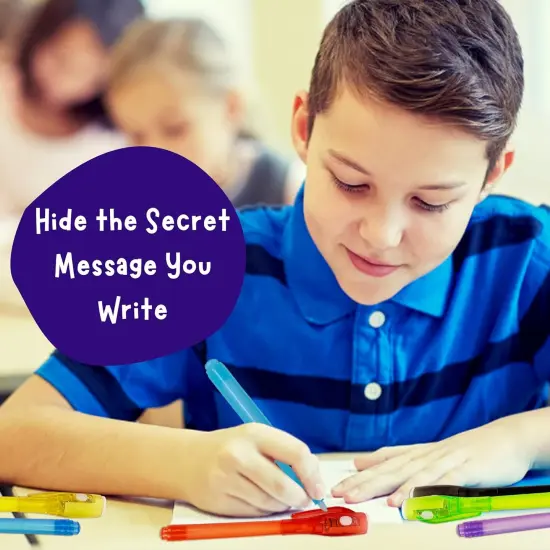 4E's Novelty Fun Pens for Kids &ndash; 12 Magic Pen UV Light Pen, Notebooks & Goodie Bags &ndash; Goodie Bags Stuffers for Kids 8-12! {6}