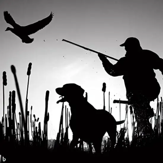 Duck Hunter with retriever dog #1 edible cake topper {1}