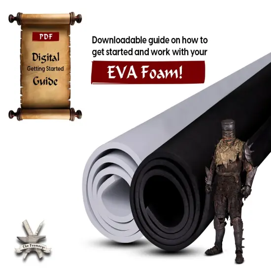 EVA Foam Cosplay | Extra Large 35" x 59" Sheet | Ultra High Density 85kg/m3 | by The Foamory White {9}
