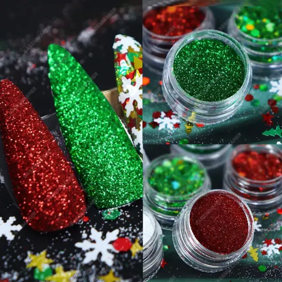 Shiny Nail Art Chrome Powder Glitter {2}