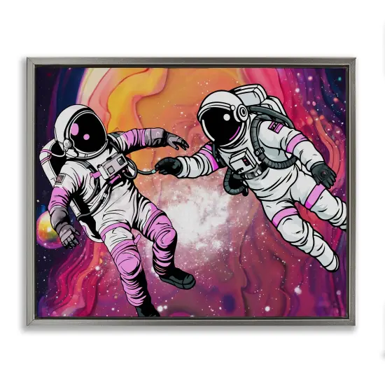 Stupell Industries Swirling Cosmic Space Astronauts Floating Frame Design by Jesse Keith {1}
