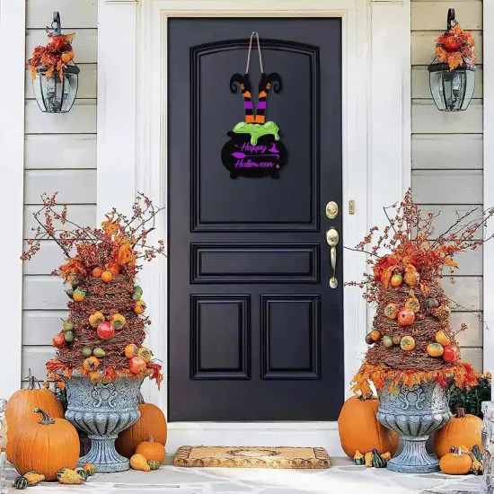 Halloween Witch Legs Wreath {2}