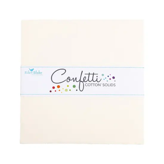 Confetti Cotton 10" Square Pack (Layer Cake / 10" Stacker) in Le Creme byfor Riley Blake (10-120-LECREME-42) {1}
