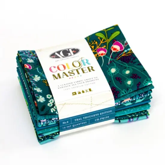 Teal Thoughts Color Master Fat Quarter Bundle by AGF Studio for Art Gallery (CB-FQ108) {1}