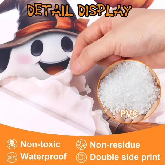 8 Sheet Halloween Window Clings Decals,Halloween Window Cling Sticker {3}