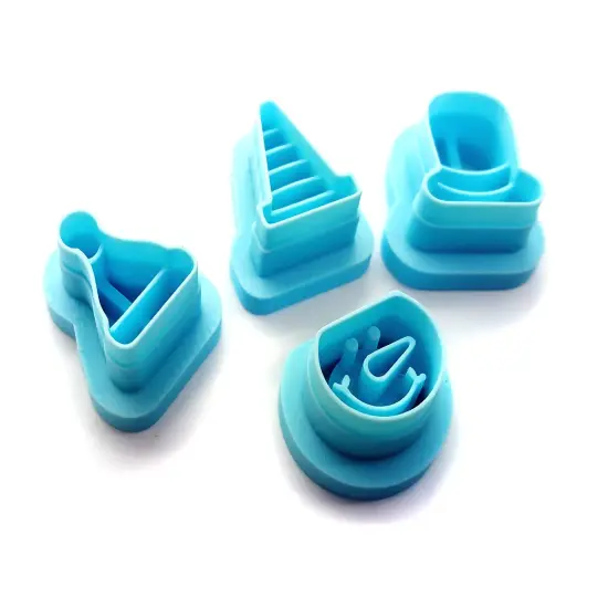 Cute Snowman Head with Hats Clay Cutter Bundle, 4 pcs, Adorabilities {3}