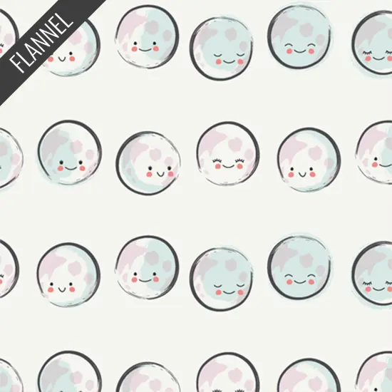 Happy Moons Snug Flannel in Moonlight (f11810) | Art Gallery Flannel | AGF Studio | Art Gallery {1}