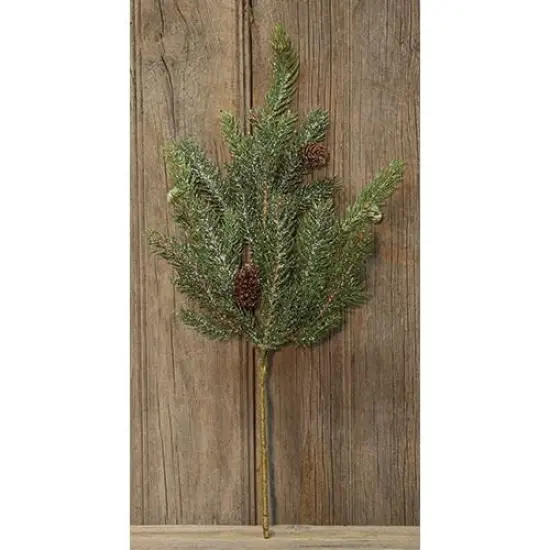 16" Green Frosted White Spruce Pick Ideal for Decorating Homes or Special Occasions {2}