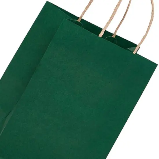 Compact Kraft Tinted Color Shopping Bag 6" x 3 1/4" x 8 3/8" {4}