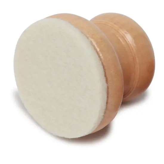 Creative Mark Hand-Held Printmaking Baren, Wooden Block Print Baren - Linocut Tools with Solid Wood Polished Domed Handle, Felt-Covered Base {7}