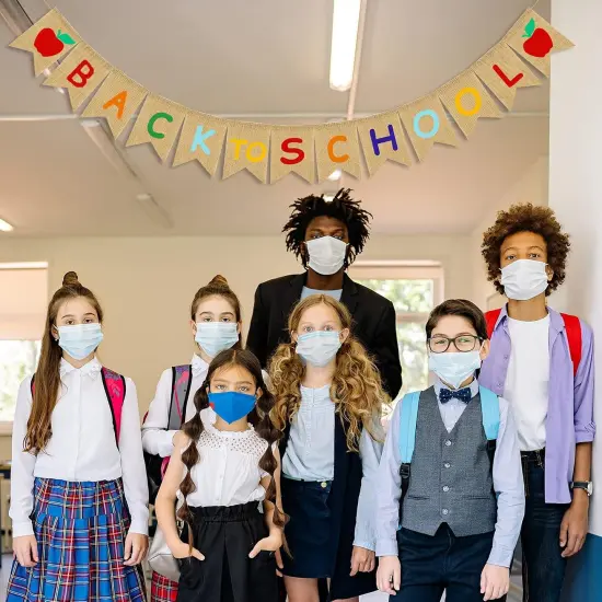 Back to School Burlap Banner First Day of School {3}