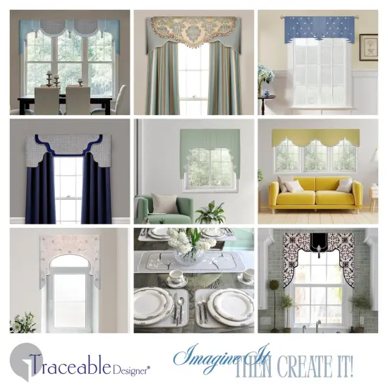 Multi-Style Deluxe No-Sew Master Decorator Valance Kit for Custom Home Decor {2}