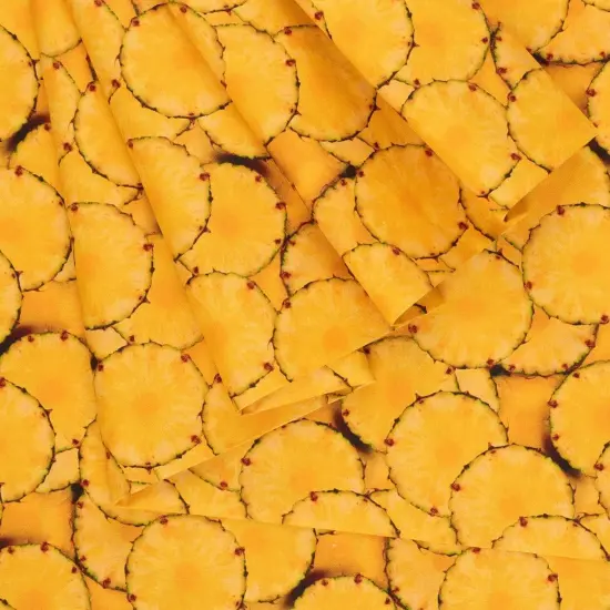 Mook Fabrics Fruit-Vegetables Cotton Fabric [45 in. Wide] - By The Yard Pinapple Slices {2}