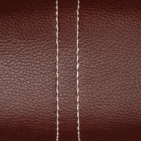 Leather Valet Catchall Tray for Men with 6 Compartments - Bedside Nightstand Organizer for Phones (Brown) {7}