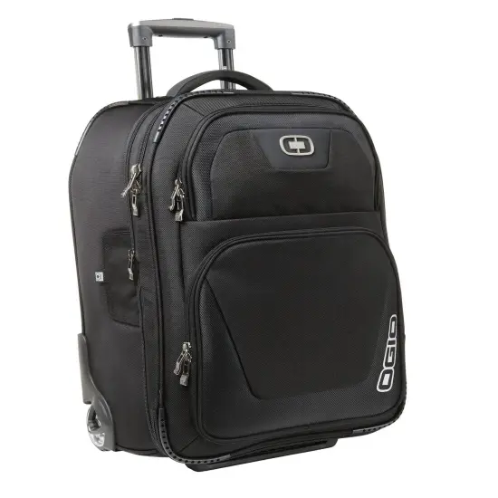 OGIO&reg; Kickstart Travel Bag Expandable Carry On with Skate Wheels Charcoal {3}