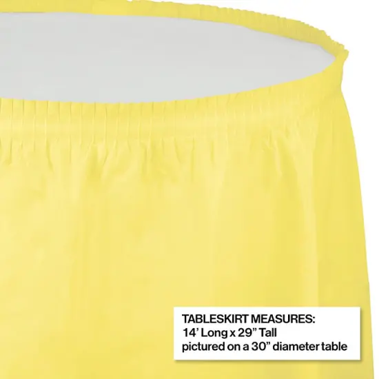 6 pc Bulk Mimosa Plastic Tableskirt 29 inch x 14 ft {2}