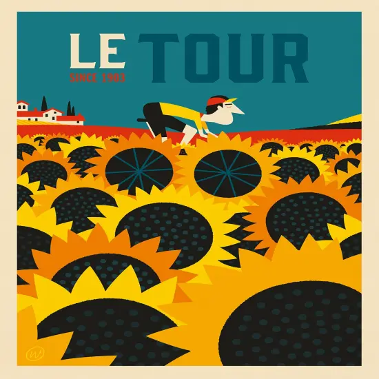 Le Tour - Tour de France Poster by Spencer Wilson {2}