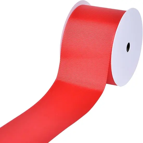 Red Grosgrain Ribbon, 2 Inch 10 Yards, Great for Crafts Bows Flower Bouquet Wedding Home Decor Gift Wrapping {1}