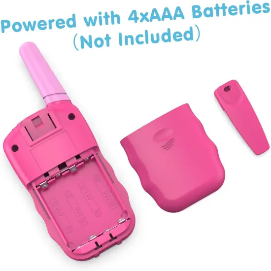 Toys for 3-12 Year Old Girls Boys, Walkie Talkies for Kids 22 Channels 2 Way Radio Toy with Backlit LCD Flashlight, 3 Miles Range for Outside, Camping, Hiking {2}