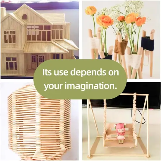 1/4 x 17.5 Inch 25 PCS Dowel Rods Wood Sticks Wooden Dowel Rods - Unfinished Bamboo Sticks - for Crafts and DIYers {3}