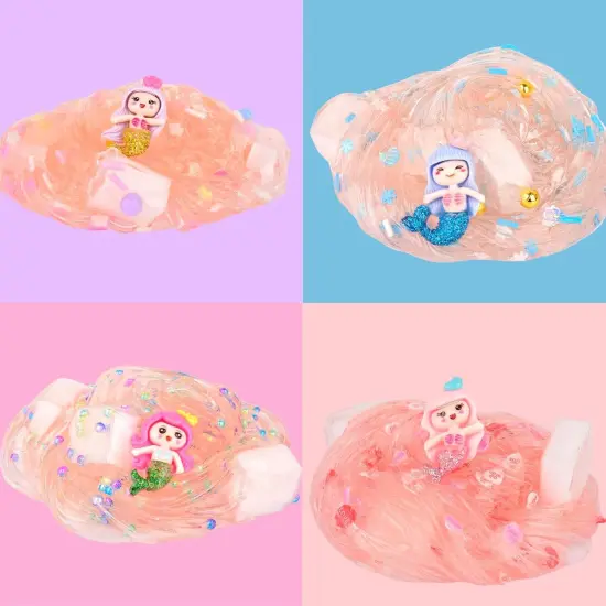 300ml Mermaid Slime Party Favors for Kids Slime DIY Stress Relief Putty Toy Christmas Easter Birthday Goodie Bag Stuffer Classroom Reward for Girls Boys Stretchy Non-Sticky {4}