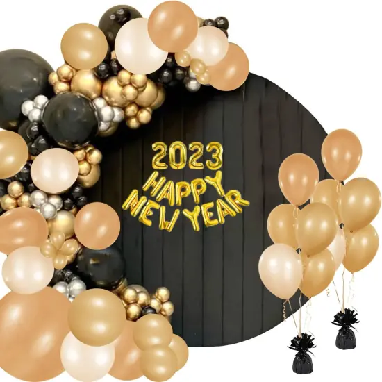 Metallic Balloon Weights, Birthday Party Favors, Novelty and Gag Gifts, 5.5" Inches, 12-Pack (Black) {3}
