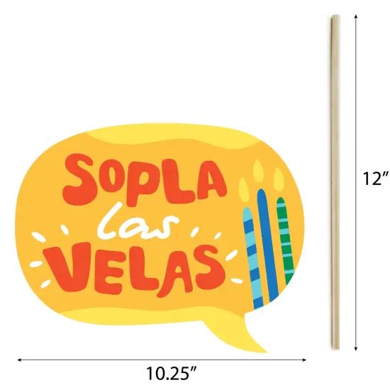 Big Dot of Happiness Feliz Cumpleanos - Happy Birthday Party Photo Booth Props Kit - 20 Count {6}