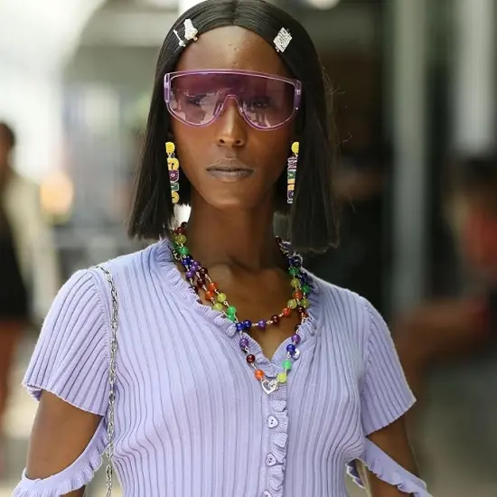 Mardi Gras Beaded Dangle Earrings for Women by 4E's Novelty - Festival Accessories and Fashion Jewelry {6}