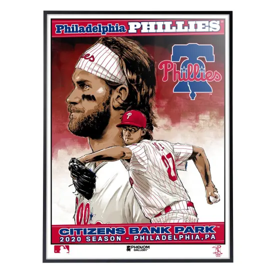 Phenom Gallery Philadelphia Phillies Bryce Harper & Aaron Nola Limited Edition Deluxe Framed Serigraph {1}