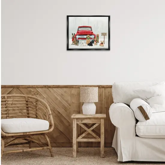 Stupell Industries Royal Pups Holiday Motif Floating Frame By Danielle Murray {2}