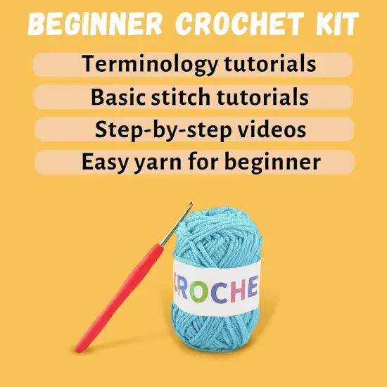Crochet Kit for Beginners (40%+ Yarn Extra) {5}