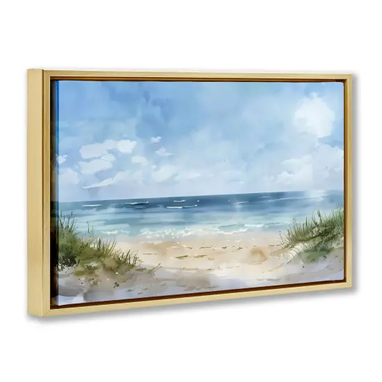Stupell Industries Serene Summer Beach Floating Frame By LSR Creative Studio {3}