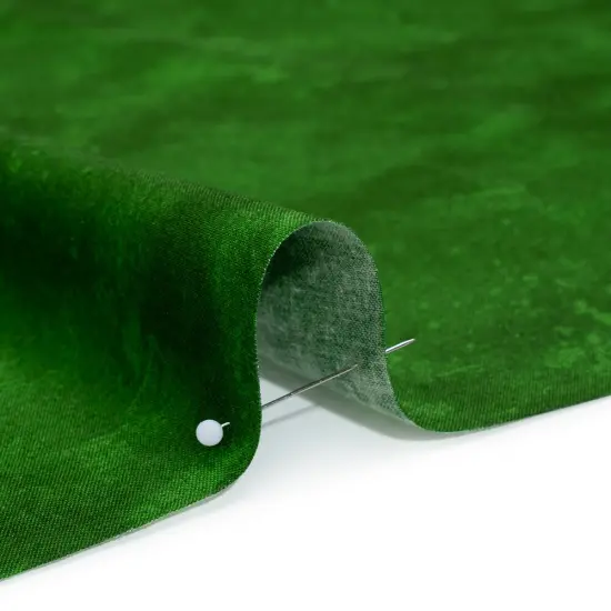 1 Yard Forest Green Printed Cotton for Quilts & Crafts, Non Stretch Fabric, 44 Inches Width {2}