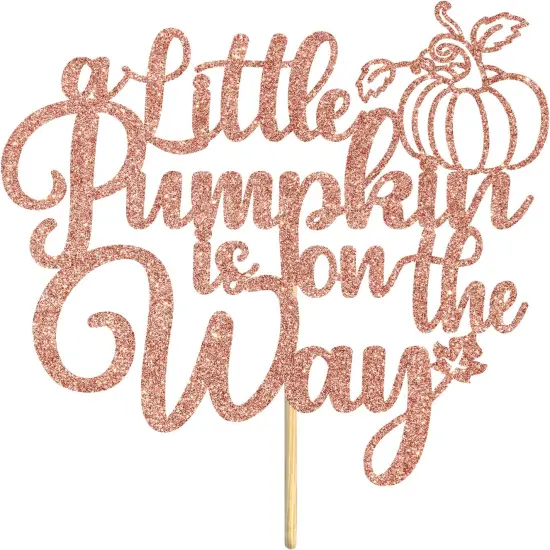 A Little Pumpkin is On The Way Cake Topper {6}