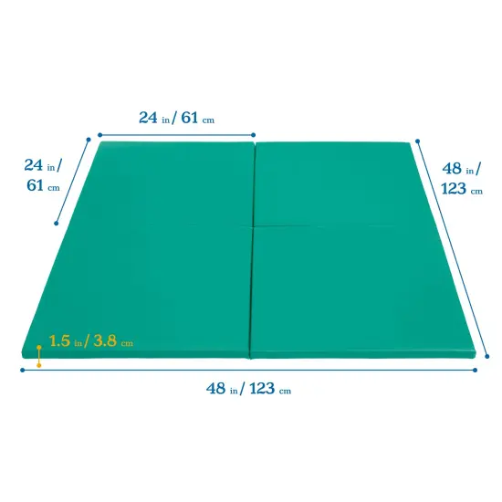 Play Patch Activity Mat Squares, Modular Playmat, 4-Pack Emerald {2}