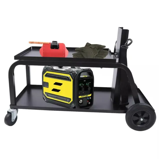 Universal Welding Cart Trolley w/2 Shelve Storage Tray for MIG TIG Plasma Welder {3}