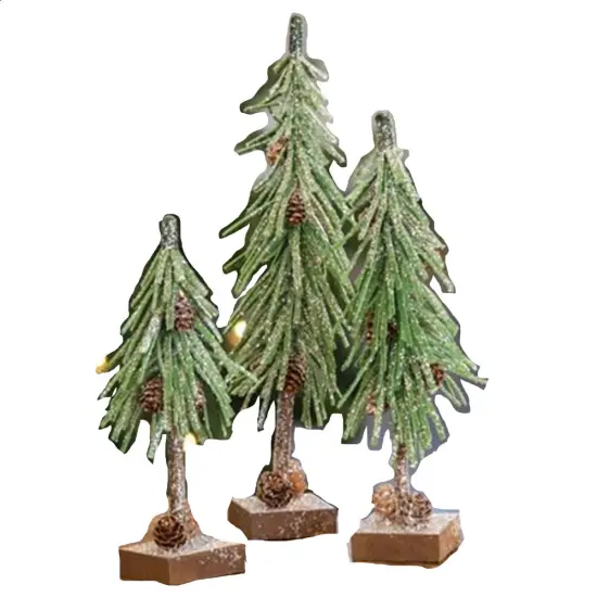 Glittered Pinecone Tree 8" {1}