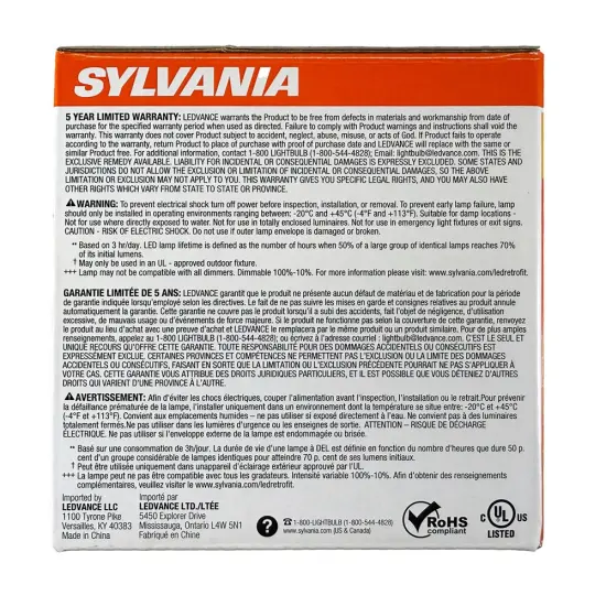 6Pk - Sylvania TruWave 8W A19 LED Soft White 2700K Dimmable Bulb - 60w Equiv. {3}